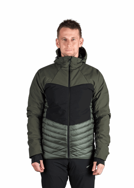 NORTHFINDER HYBRID JACKET EMERYK GREEN BLACK