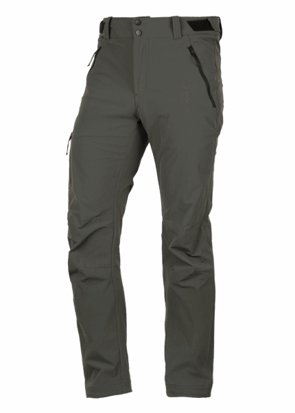 NORTHFINDER MENS ELASTIC OUTDOOR PANTS BORYS DARK GREEN