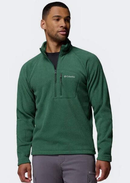 COLUMBIA FAST TREK III HALF ZIP ΑΝΔΡΙΚΟ FLEECE RAIN FOREST GREEN
