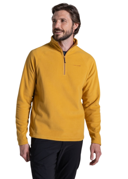 FLEECE CRAGHOPPERS COREY VI HALF ZIP JACKET BEESWAX